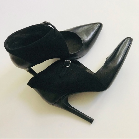 Scarpa Black Leather & Suede Heels - Picture 3 of 13